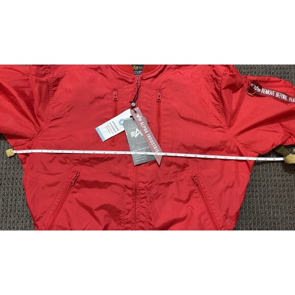Alpha Industries Recon Utility Jacket Womens Size M Spicy Red NWT Sample Edition - Picture 4 of 10